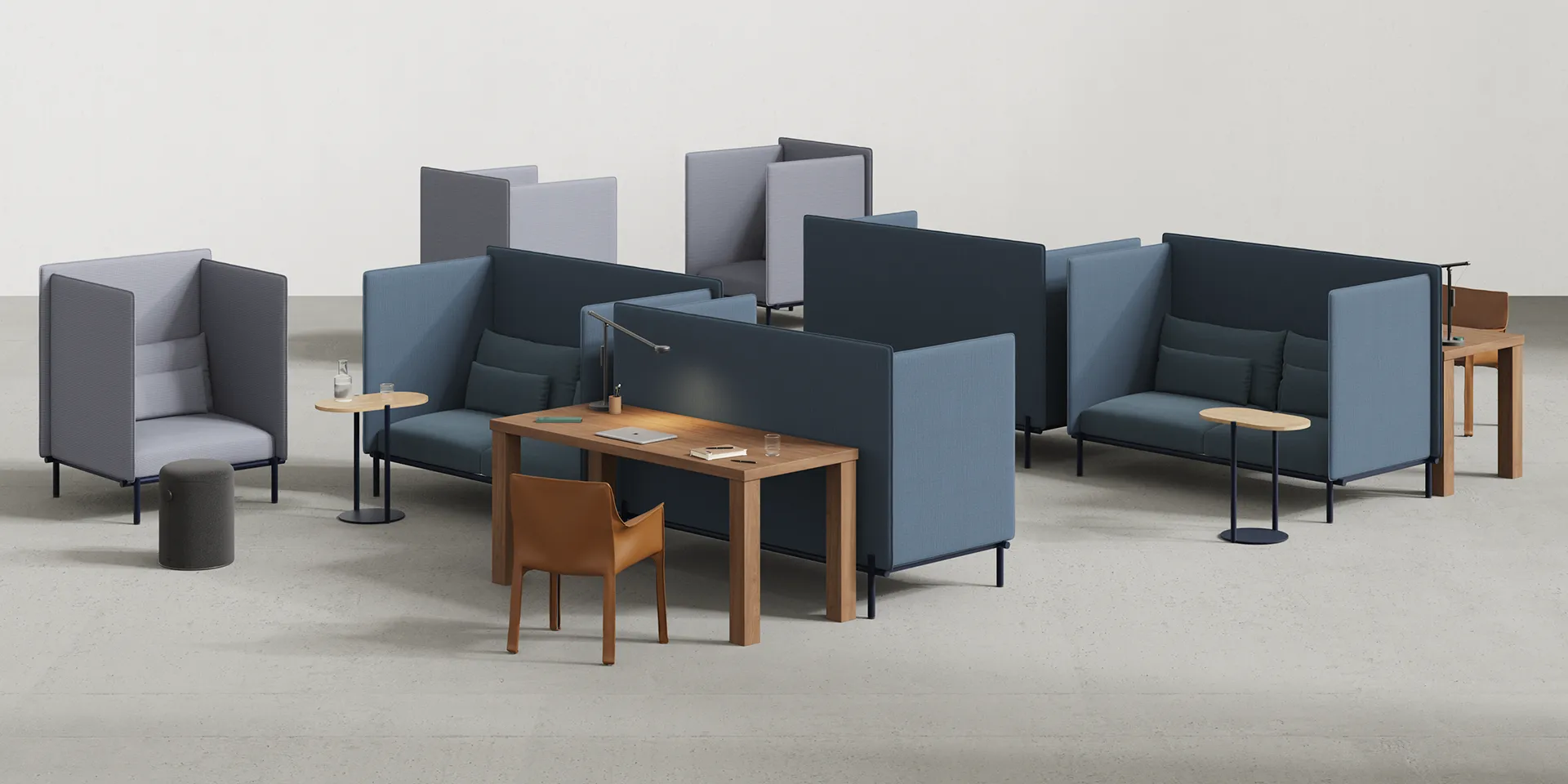 Abstracta Akunok acoustic seating - Presentation Media