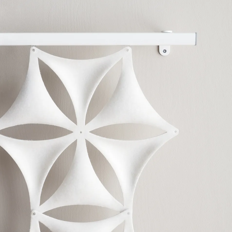 Abstracta Airflake Hanging Room Divider - Presentation Media
