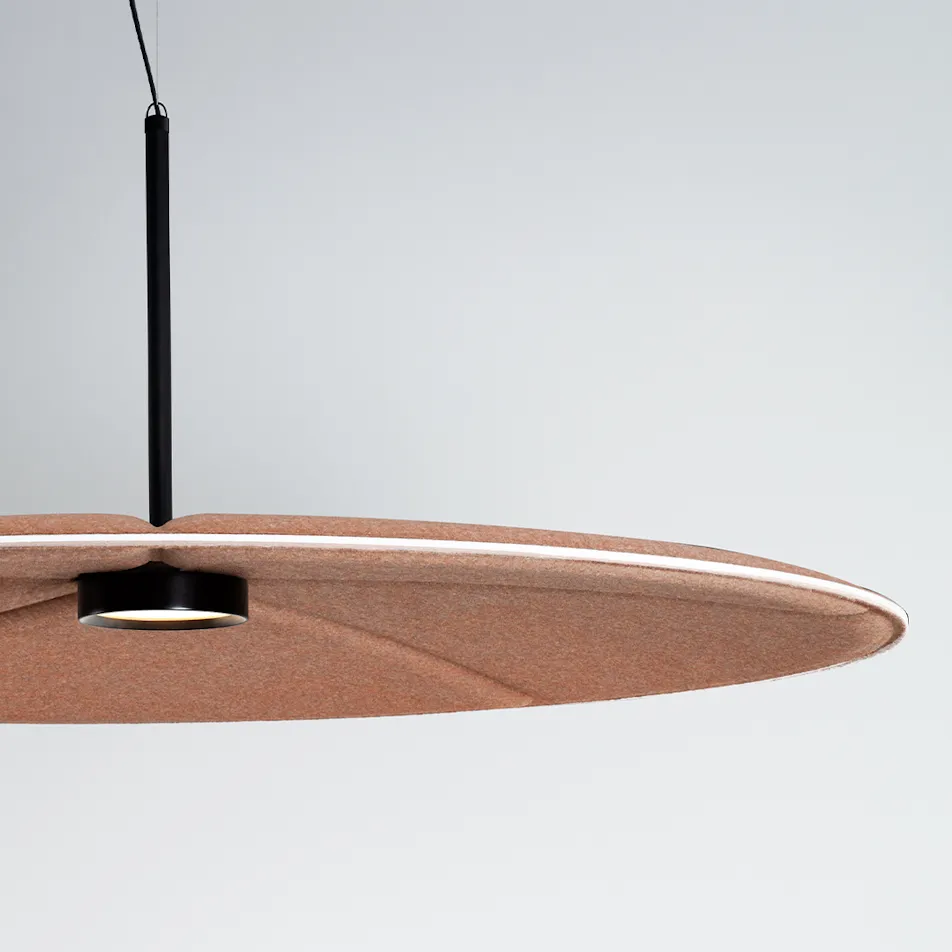 Abstracta Lily Sound Absorbing Lamp - Presentation Media