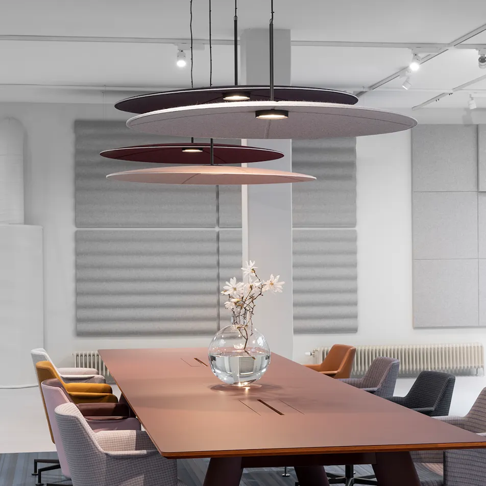 Abstracta Lily Sound Absorbing Lamp - Presentation Media