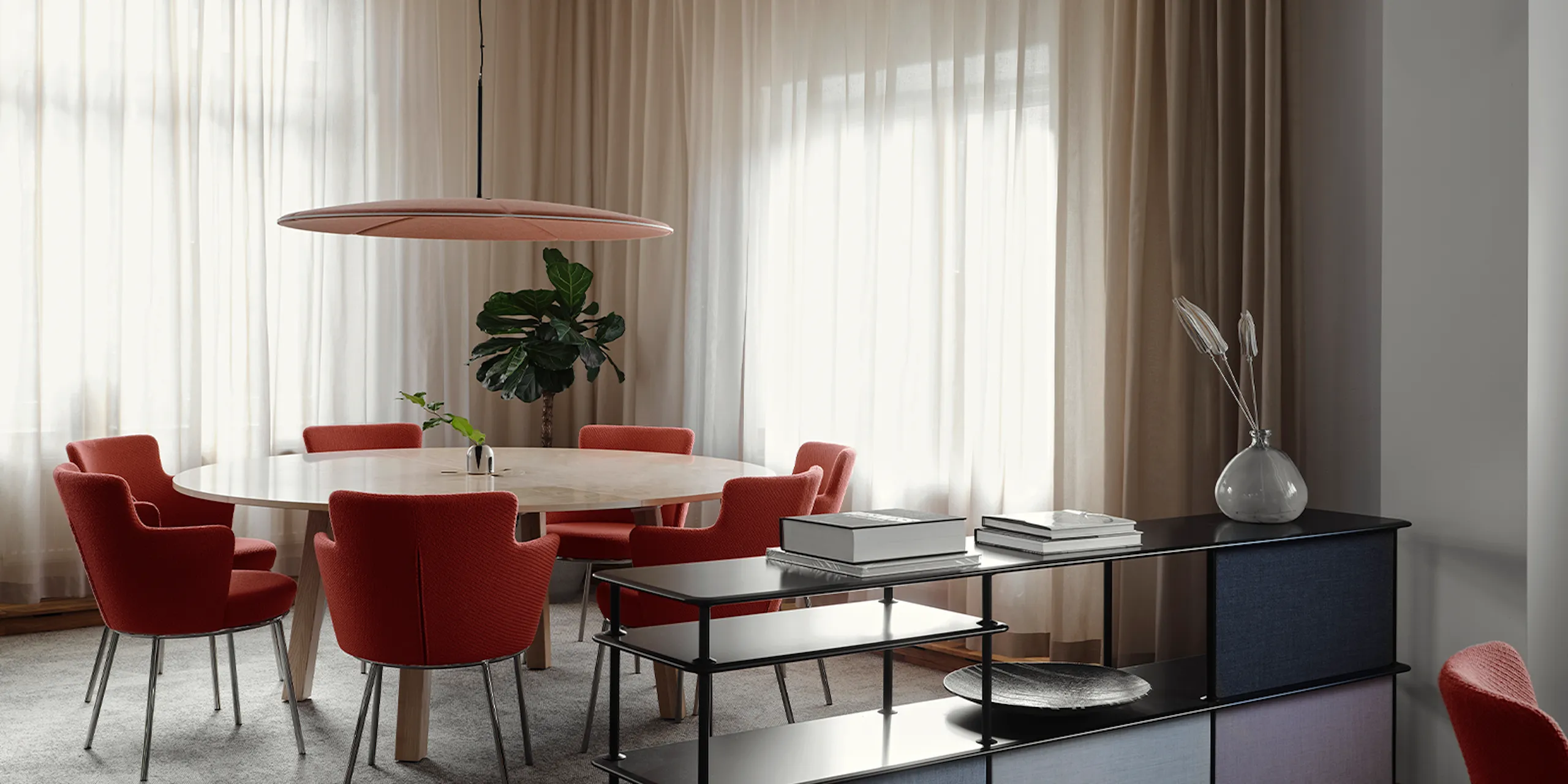 Abstracta Lily Sound Absorbing Lamp - Presentation Media