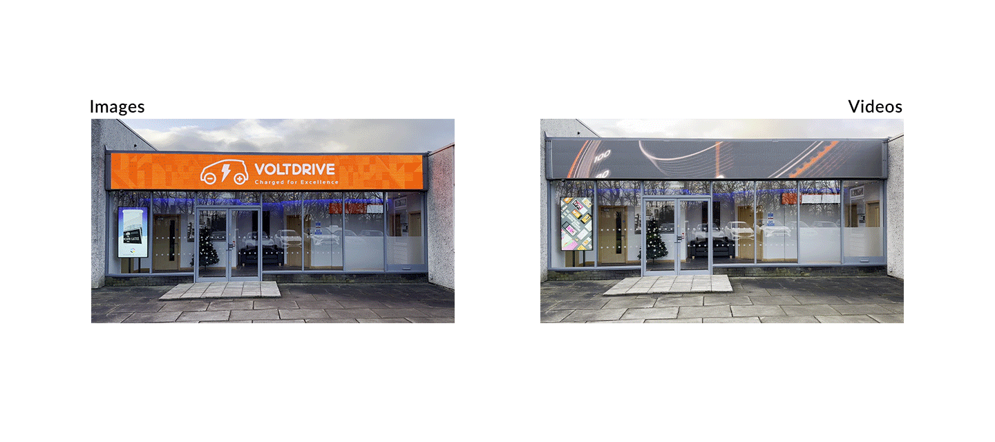 Outdoor DV-LED Shop Fascias - Presentation Media