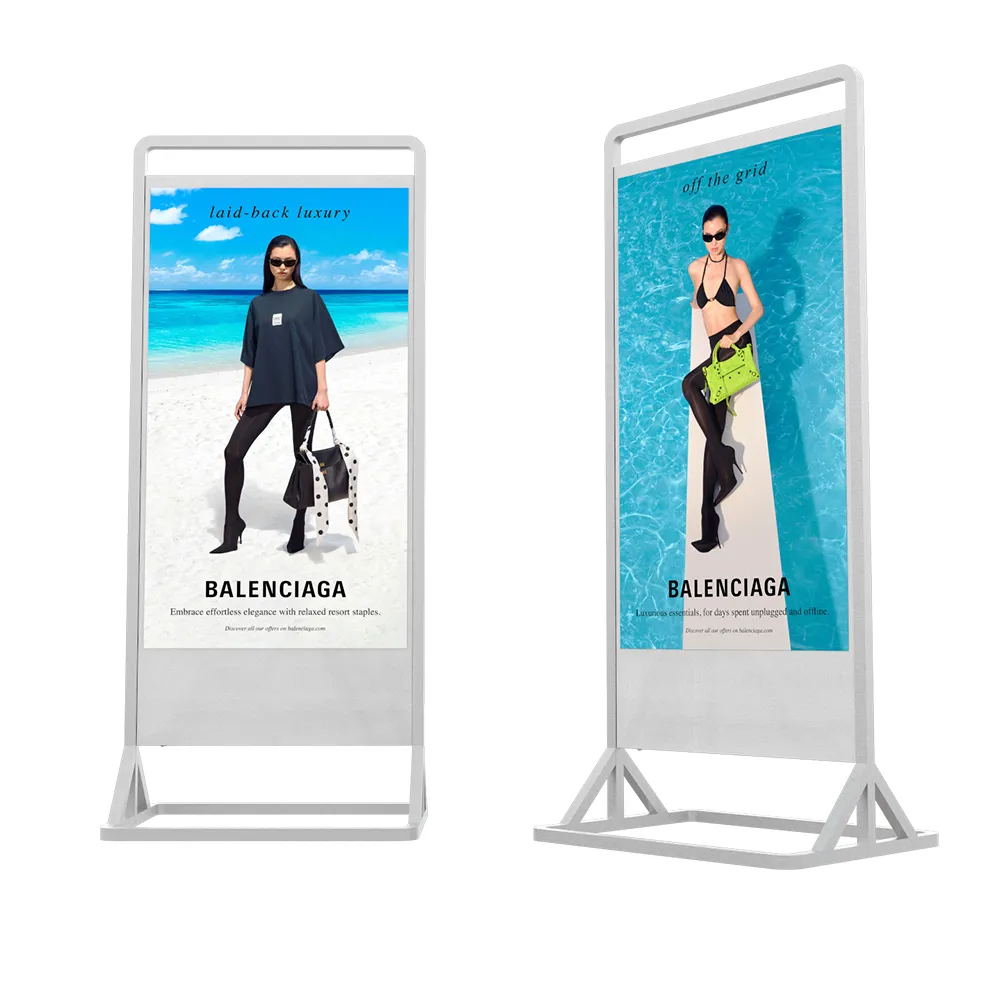 Superslim Freestanding Double-Sided Digital Posters - Presentation Media