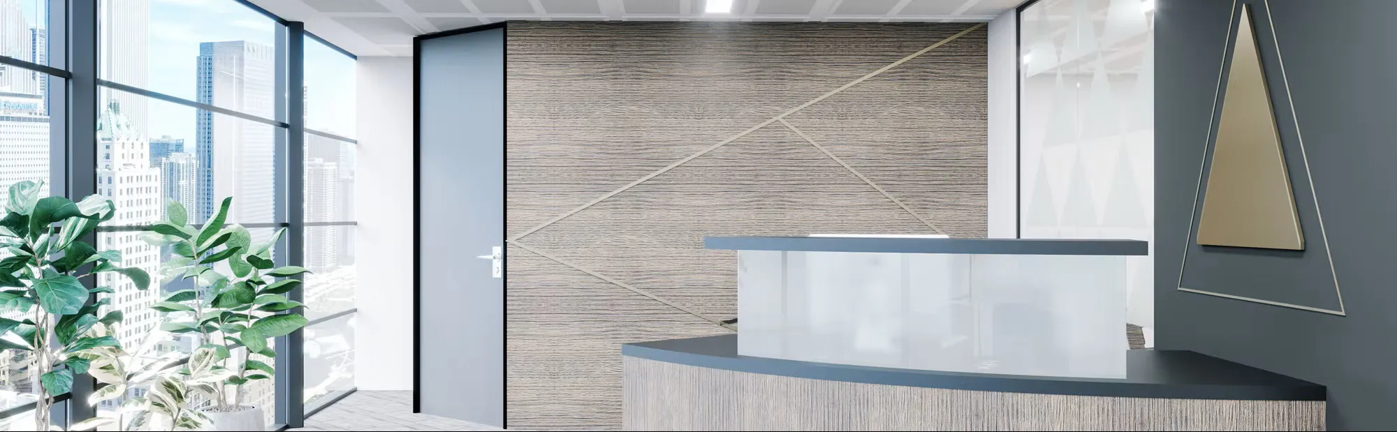 Clarke Rendall Classic Reception Desk - Presentation Media