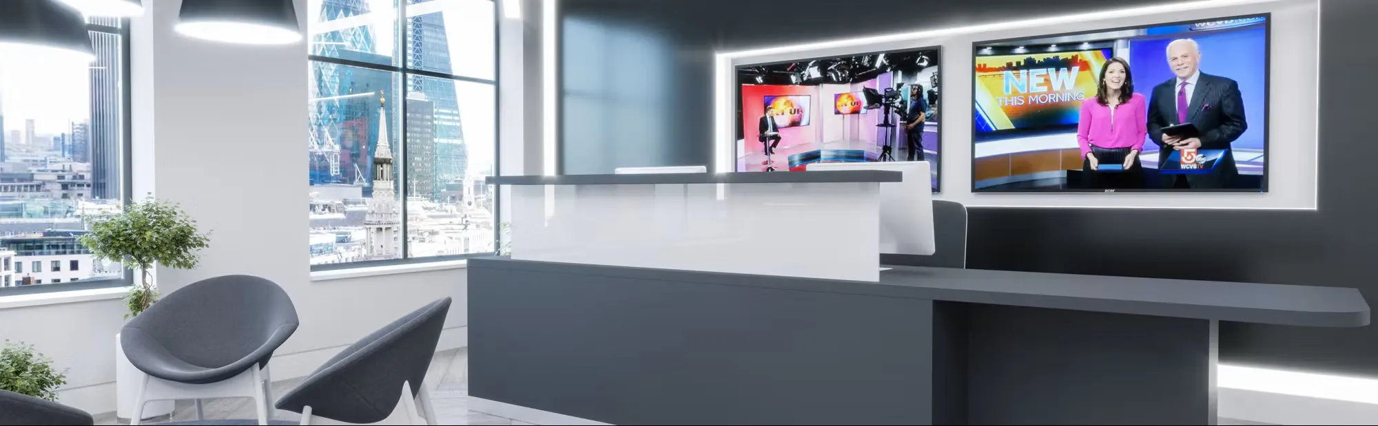 Clarke Rendall Classic Reception Desk - Presentation Media