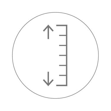 Height icon - Presentation Media