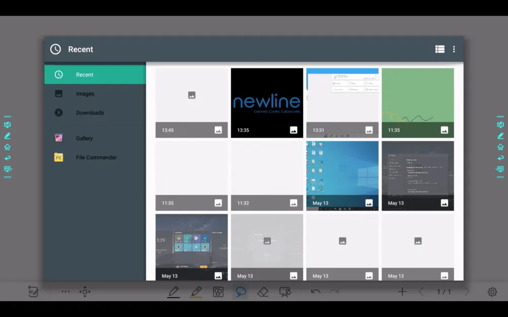 Newline Whiteboard - Presentation Media