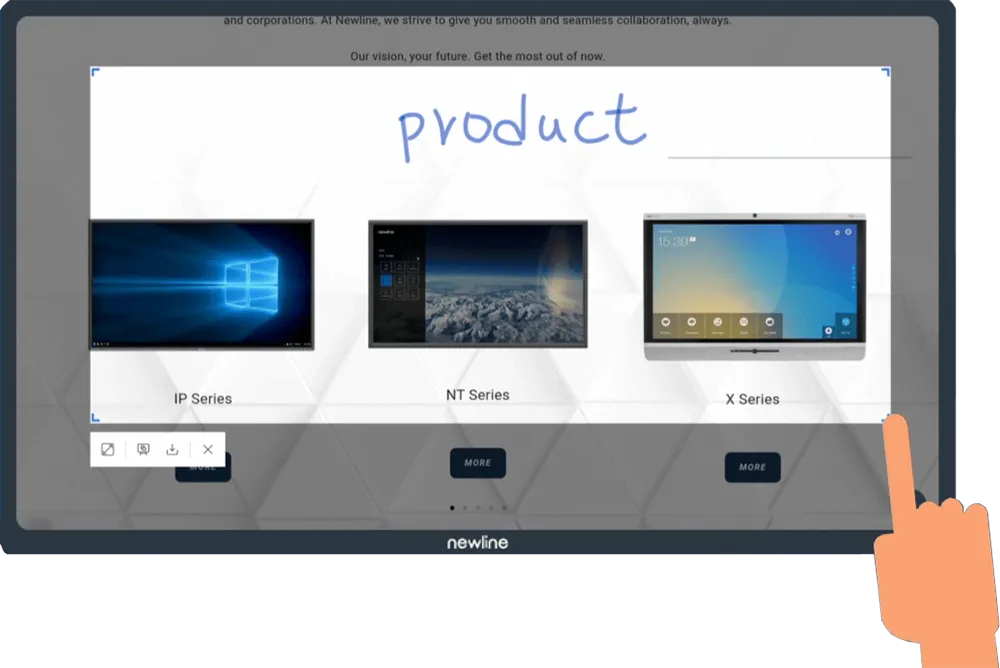 Newline Whiteboard - Presentation Media