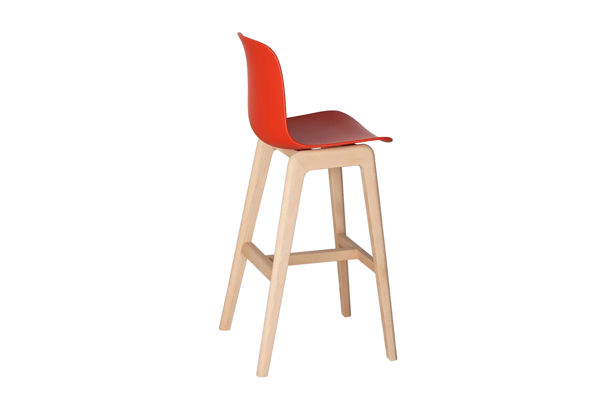 Origin Furniture Flux Wood High Stool - Presentation Media