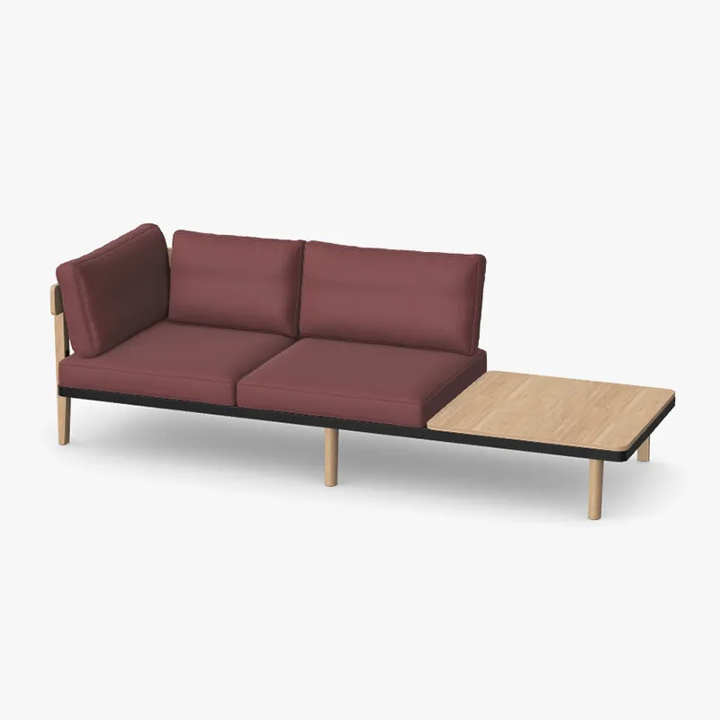 ORN Neve 3 Seat RHS Single Arm with Corner Table - Presentation Media