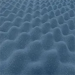 The Meeting Pod Co blue acoustic foam - Presentation Media