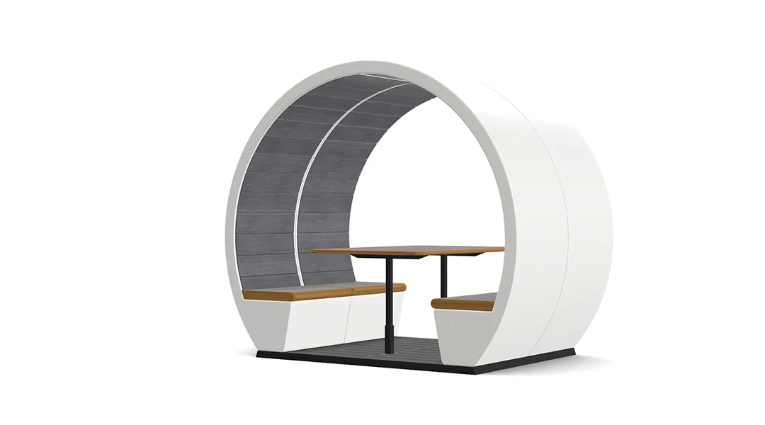 The Meeting Pod Co Outdoor Pod Open - Presentation Media