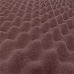 The Meeting Pod Co red acoustic foam - Presentation Media