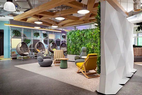 Vistafolia modular green wall partitions - Presentation Media